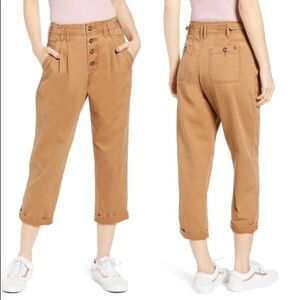 VTG STYLE UNIONBAY Landon Ultra-High Rise Ankle Khaki boho Hippie Indie Pants